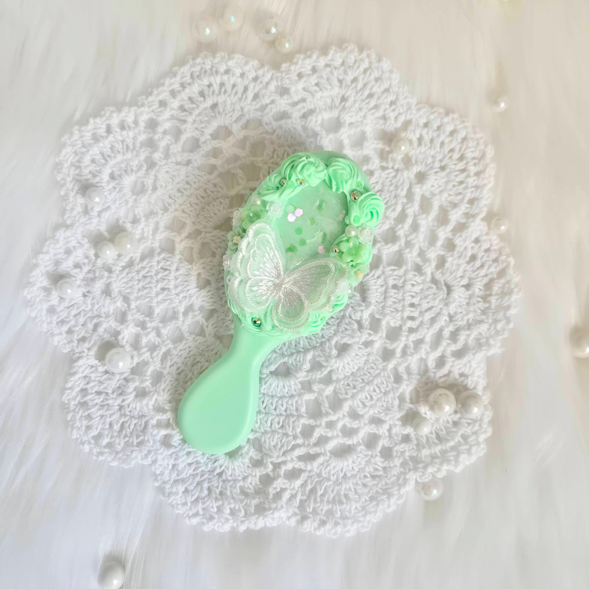 "Sweetest Obsession" • Decoden Mini Hairbrush