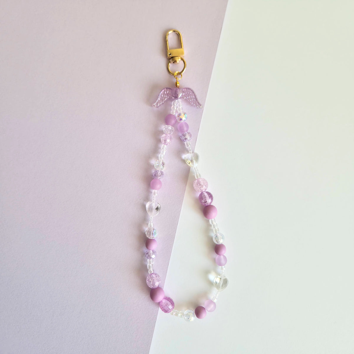 "No more" • Beaded Wristlet