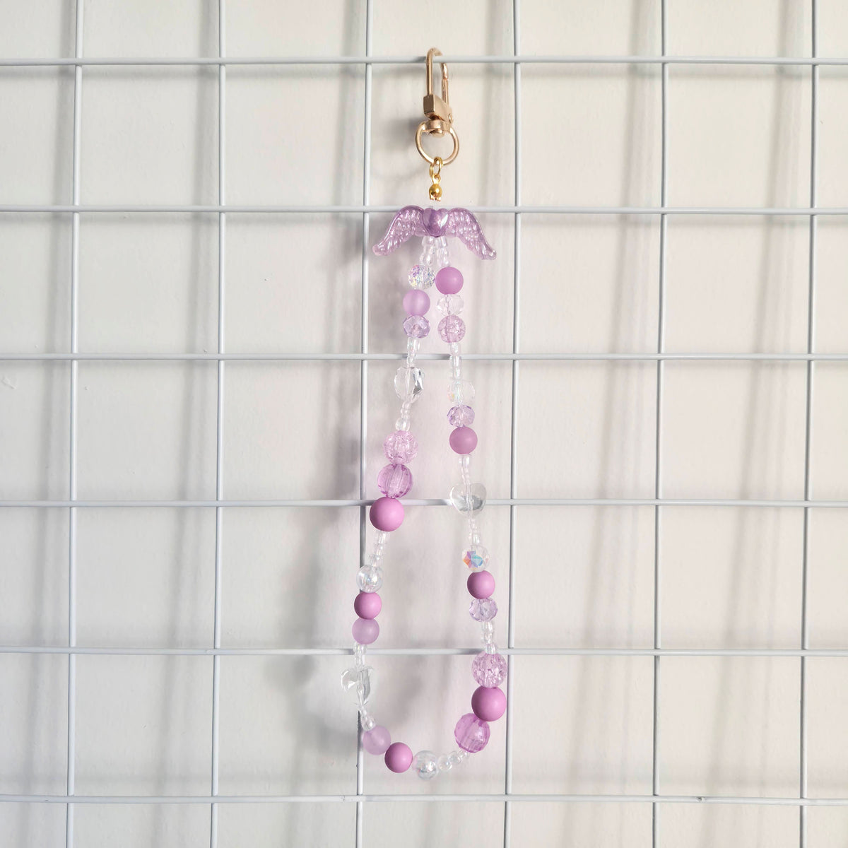 "No more" • Beaded Wristlet