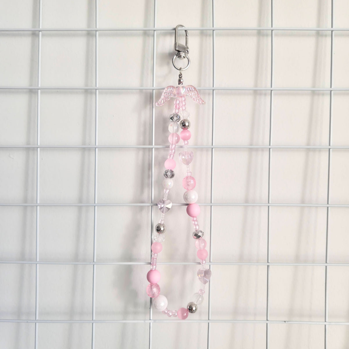 "Strawberry Rush" • Beaded Wristlet