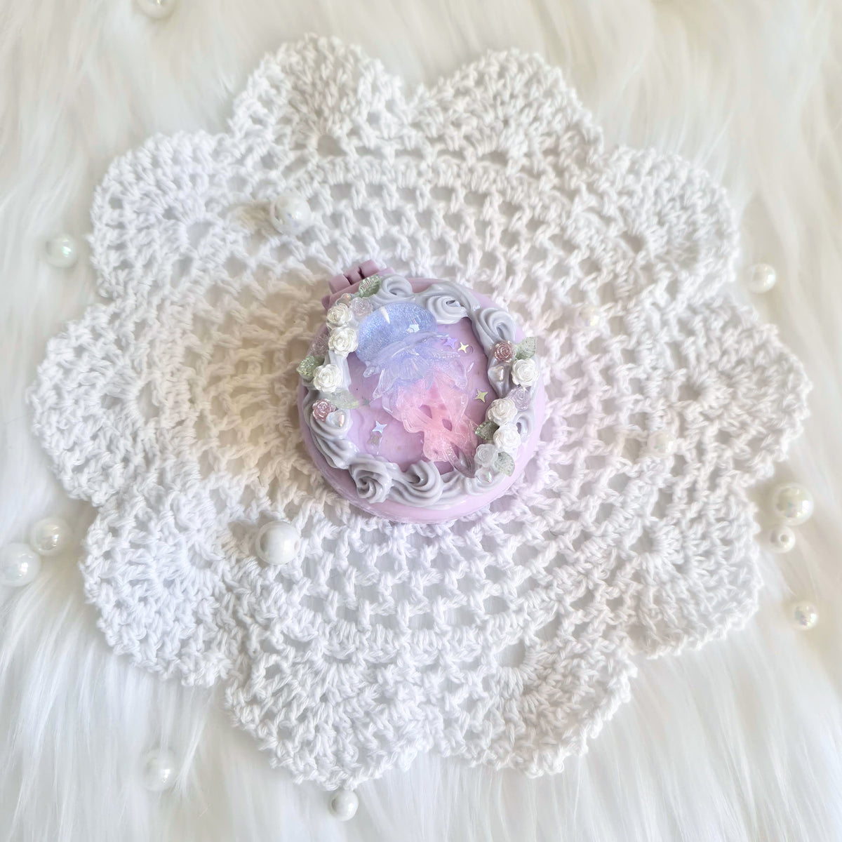 "Vanilla" • Decoden Compact Mirror Hairbrush