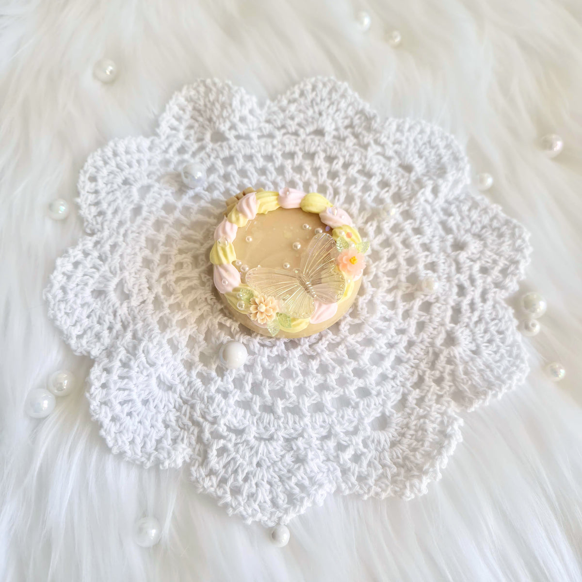 "Ice Cream" • Decoden Compact Mirror Hairbrush