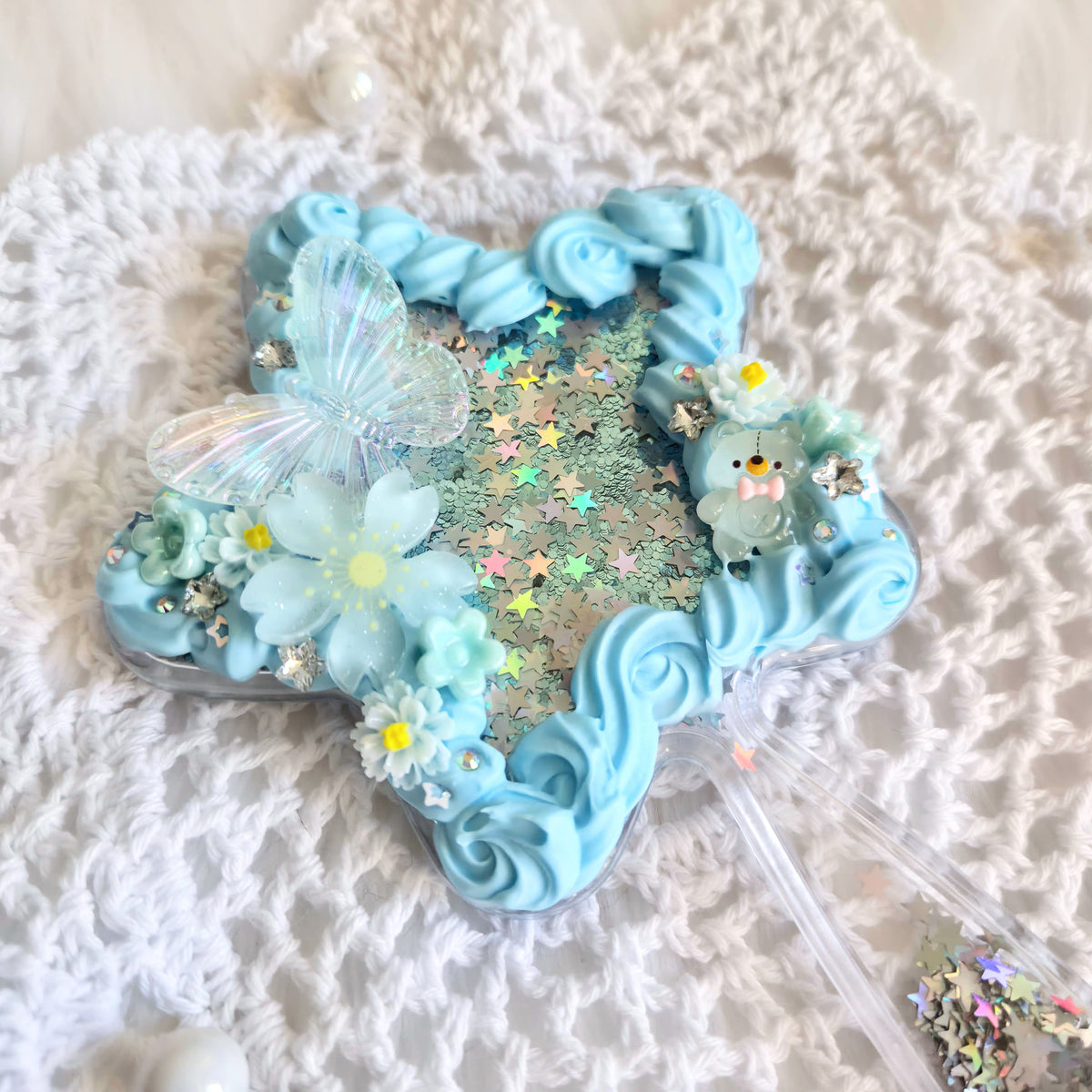 "SEESAW" • Decoden Hand Mirror